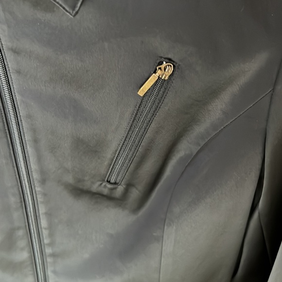 Grace Dane Lewis Satin Biker Inspired Jacket - Picture 3 of 5